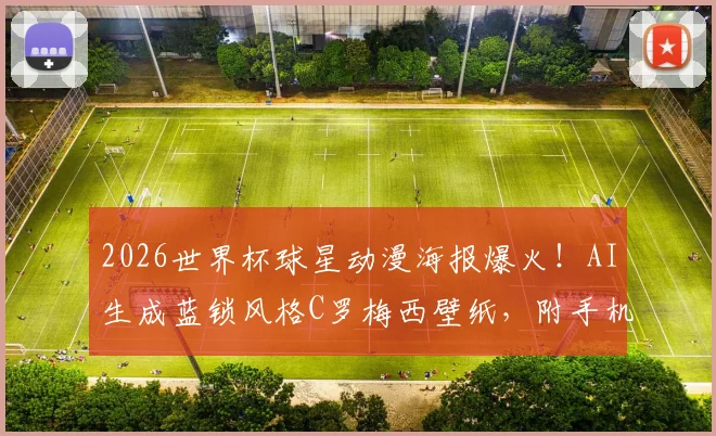2026世界杯球星动漫海报爆火!AI生成蓝锁风格C罗梅西壁纸,附手机头像制作教程